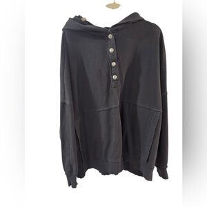 SO Charcoal Button-Up Top